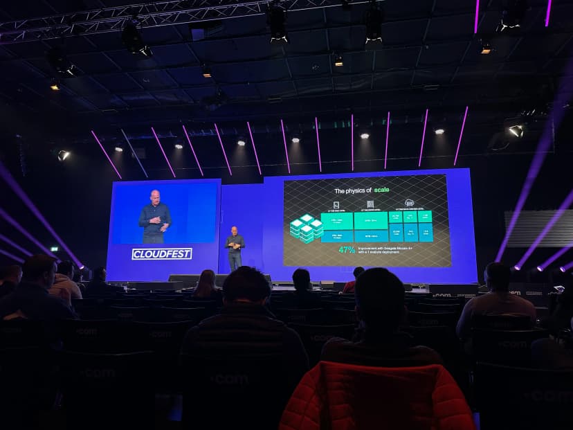CloudFest 2026 keynote presentation on the physics of scale